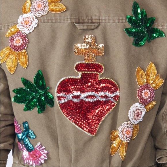 Vanessa Beard Holden Sequin Jacket Sz XS - Picture 5 of 10